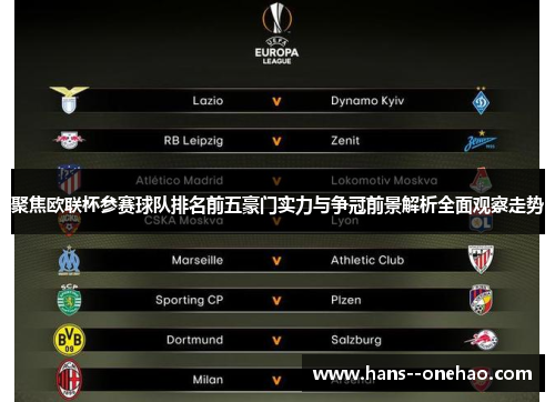 聚焦欧联杯参赛球队排名前五豪门实力与争冠前景解析全面观察走势